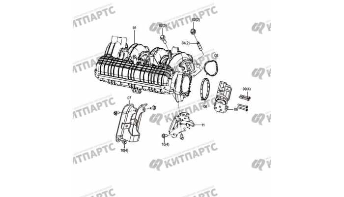 Впускной коллектор FAW Besturn X80