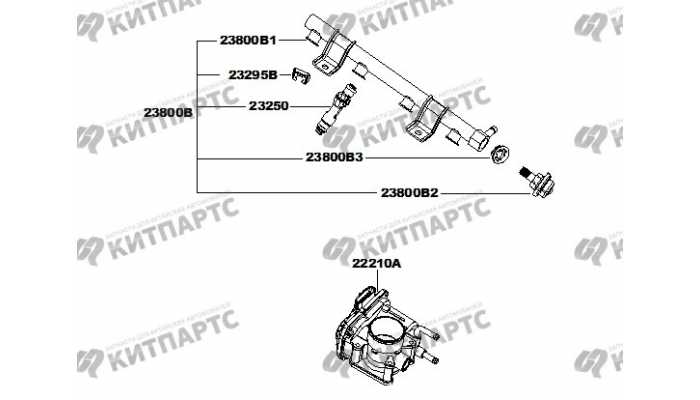 Топливная рампа Q413BEDZ (c МКПП) FAW V2