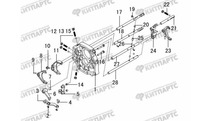 Вилки КПП выбора передач Great Wall DW Hower H5